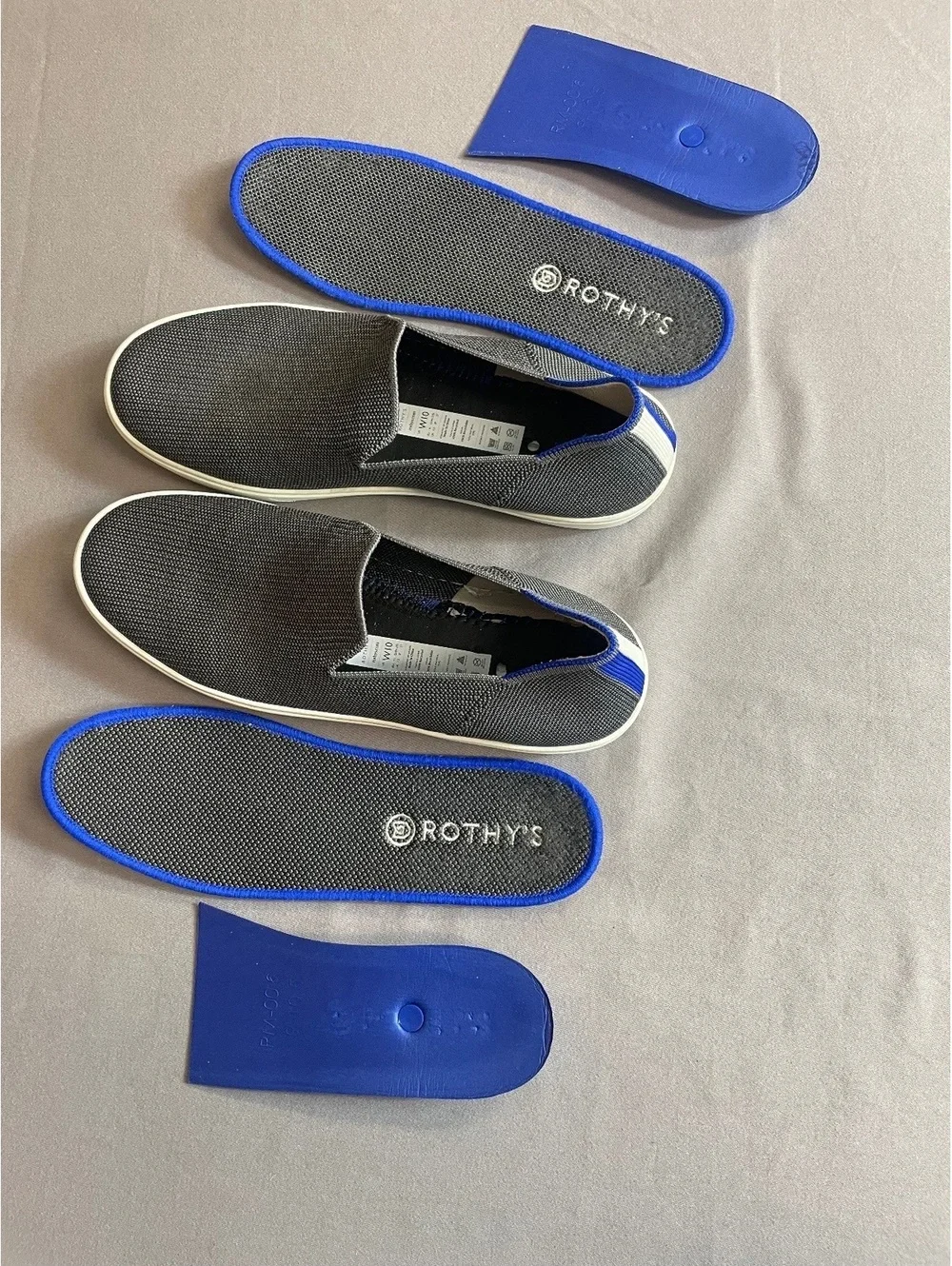 Rothy's The Original Slip-On gray Sneakers size 10